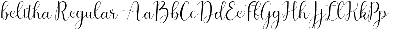 belitha Regular font