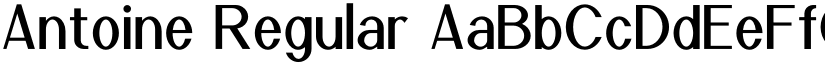 Antoine Regular font