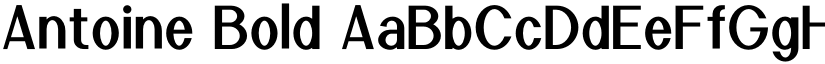 Antoine Bold font