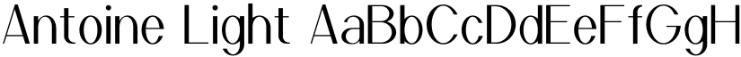 Antoine Light font