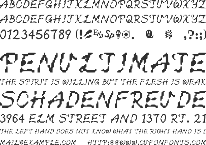 Magic Decimal font preview