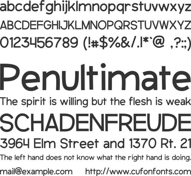 QuinnGothic font preview