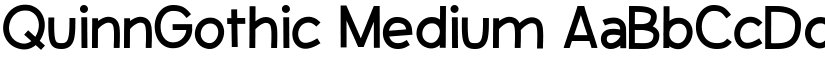 QuinnGothic Medium font
