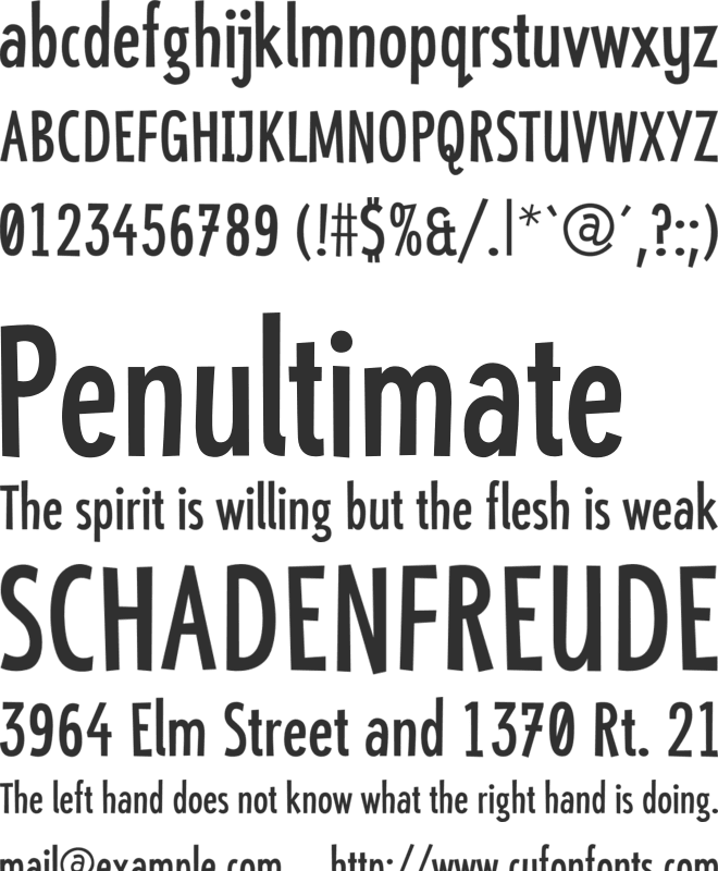 Liam Type font preview