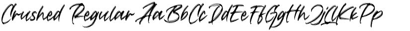 Crushed Regular font