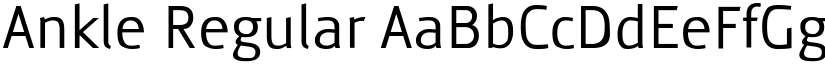 Ankle Regular font