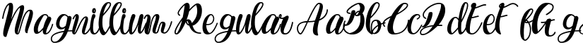 Magnillium Regular font