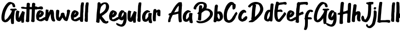 Guttenwell Regular font