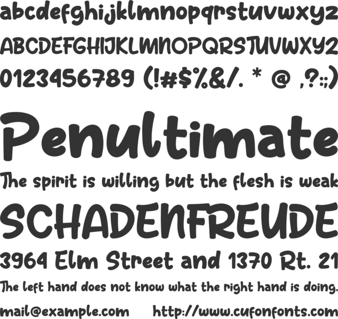 Beloved Master font preview