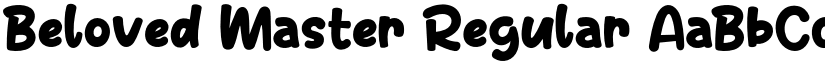 Beloved Master Regular font