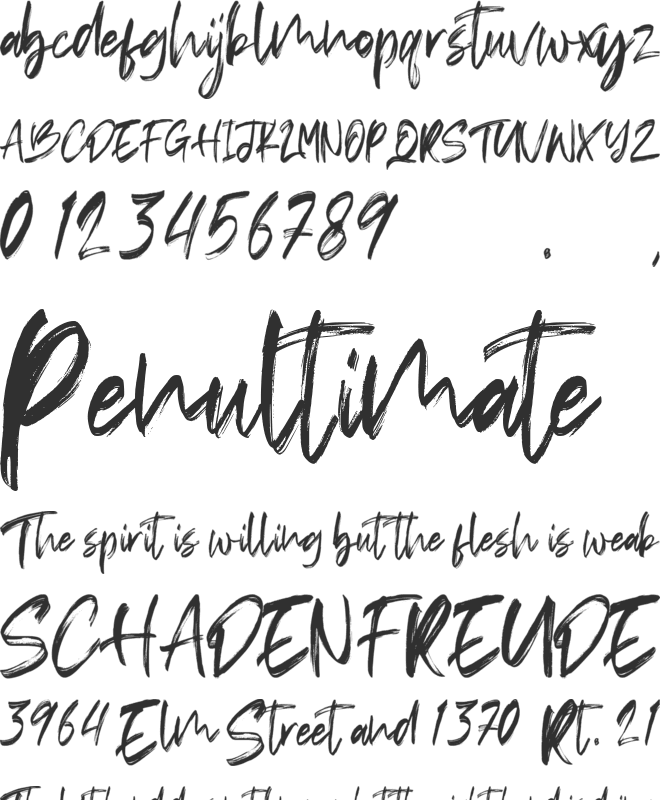 Squidrock font preview