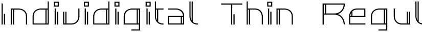 Individigital Thin Regular font