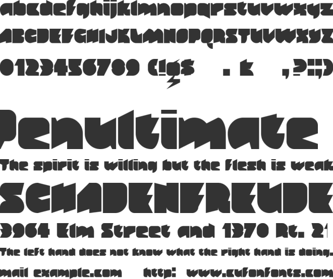 Gerobak font preview