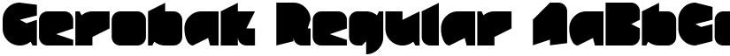 Gerobak Regular font