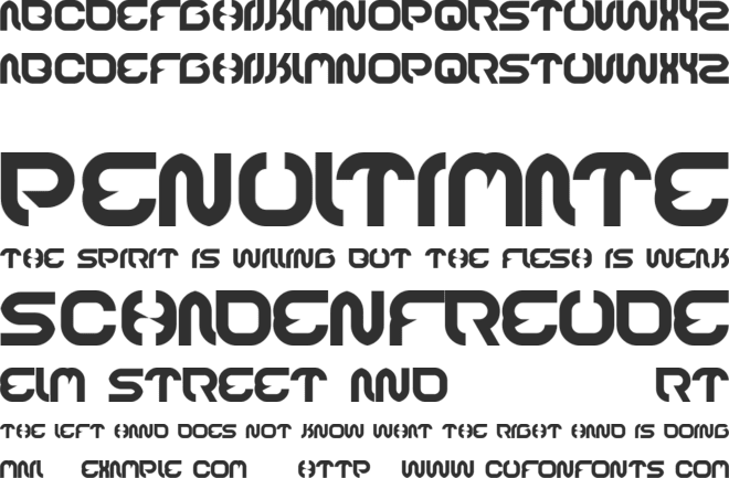 RECOGNITION font preview