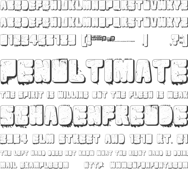 Velvet Drop font preview