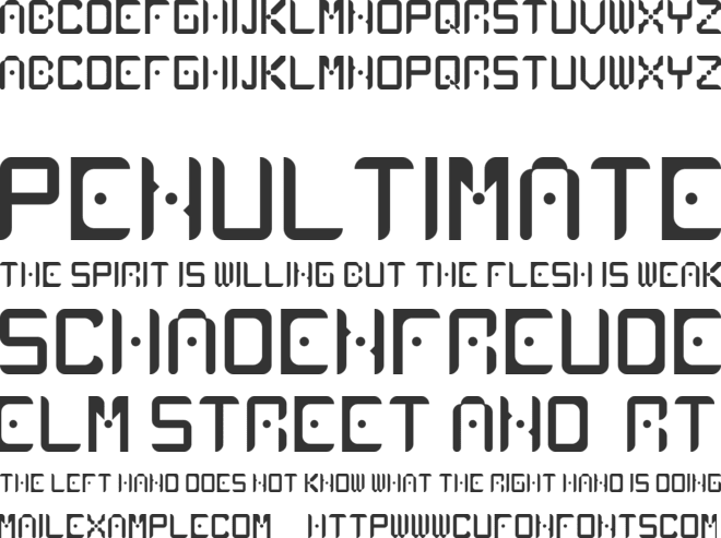 Atlancia font preview