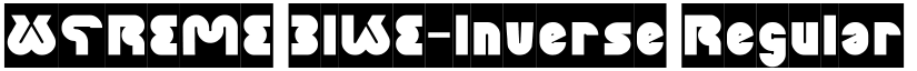 XTREME BIKE-Inverse Regular font