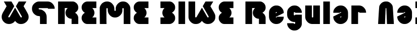 XTREME BIKE Regular font