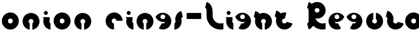onion rings-Light Regular font