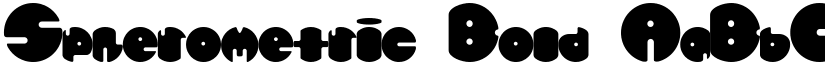 Spherometric Bold font