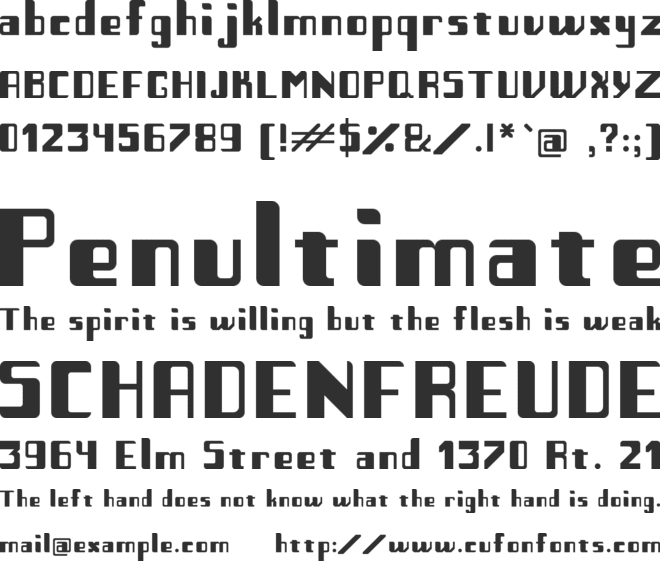 tipografia font preview