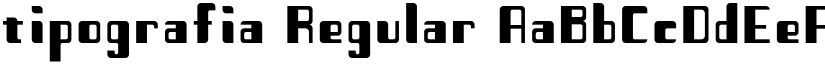 tipografia Regular font