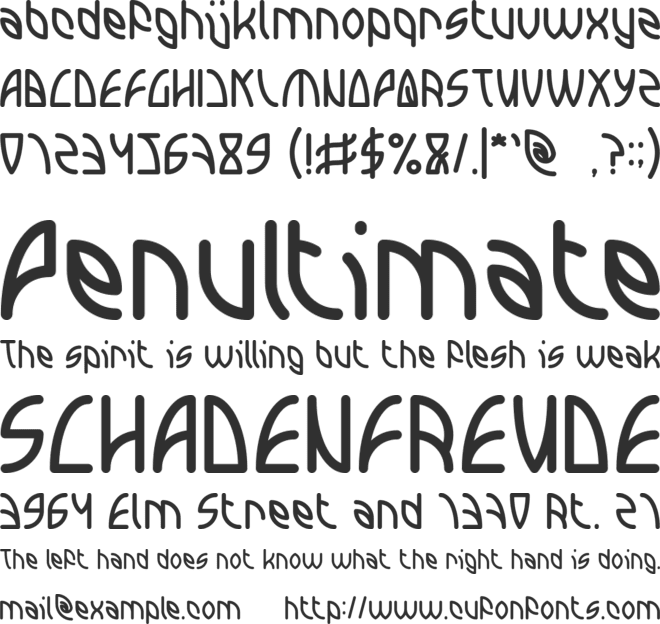 INTERPLANETARY font preview