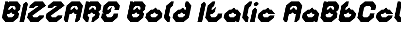 BIZZARE Bold Italic font