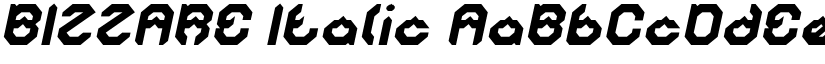 BIZZARE Italic font