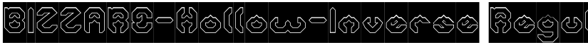 BIZZARE-Hollow-Inverse Regular font