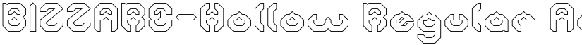 BIZZARE-Hollow Regular font