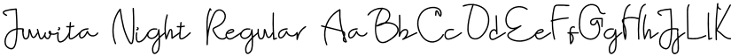 Juwita Night Regular font