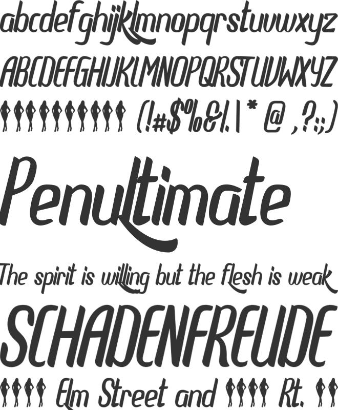 Roxeline font preview