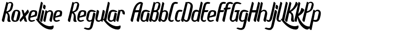 Roxeline Regular font
