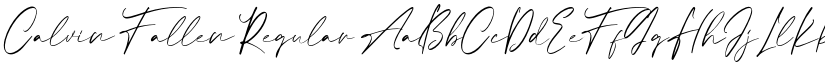 Calvin Fallen Regular font