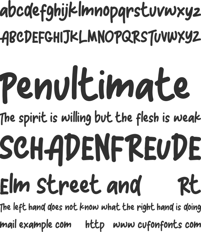 Candle  FREE font preview