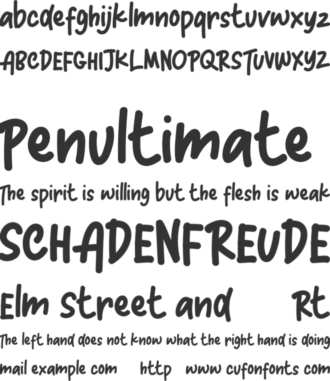 Candle  FREE font preview