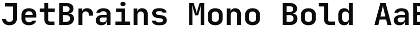 JetBrains Mono Bold font