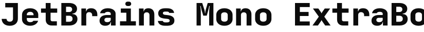 JetBrains Mono ExtraBold font