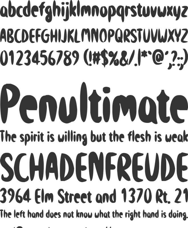 Sunday Suspense font preview