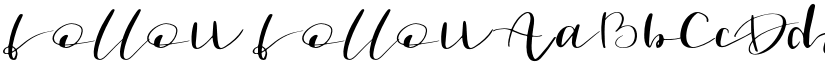 follow follow font