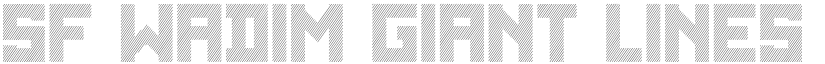 SF WADIM GIANT LINES font