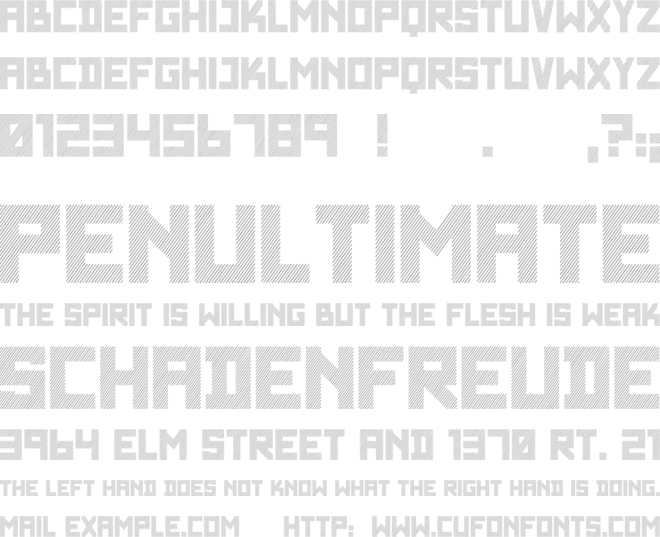 Wadim Giant font preview