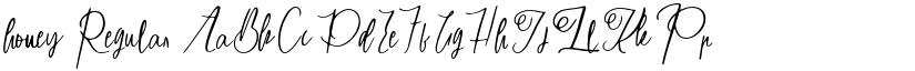 honey Regular font