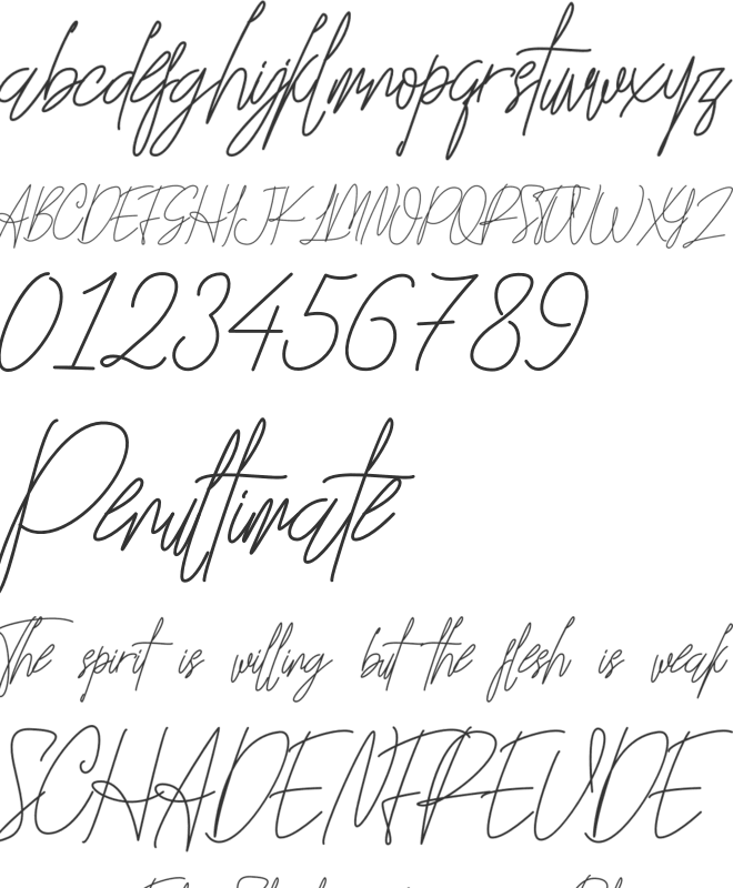 Mika Tamrin font preview