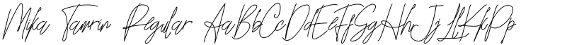 Mika Tamrin Regular font