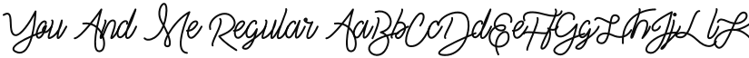 You And Me font download