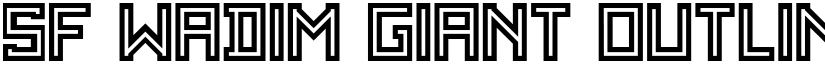 SF WADIM GIANT OUTLINE font