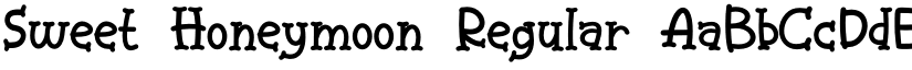 Sweet Honeymoon Regular font